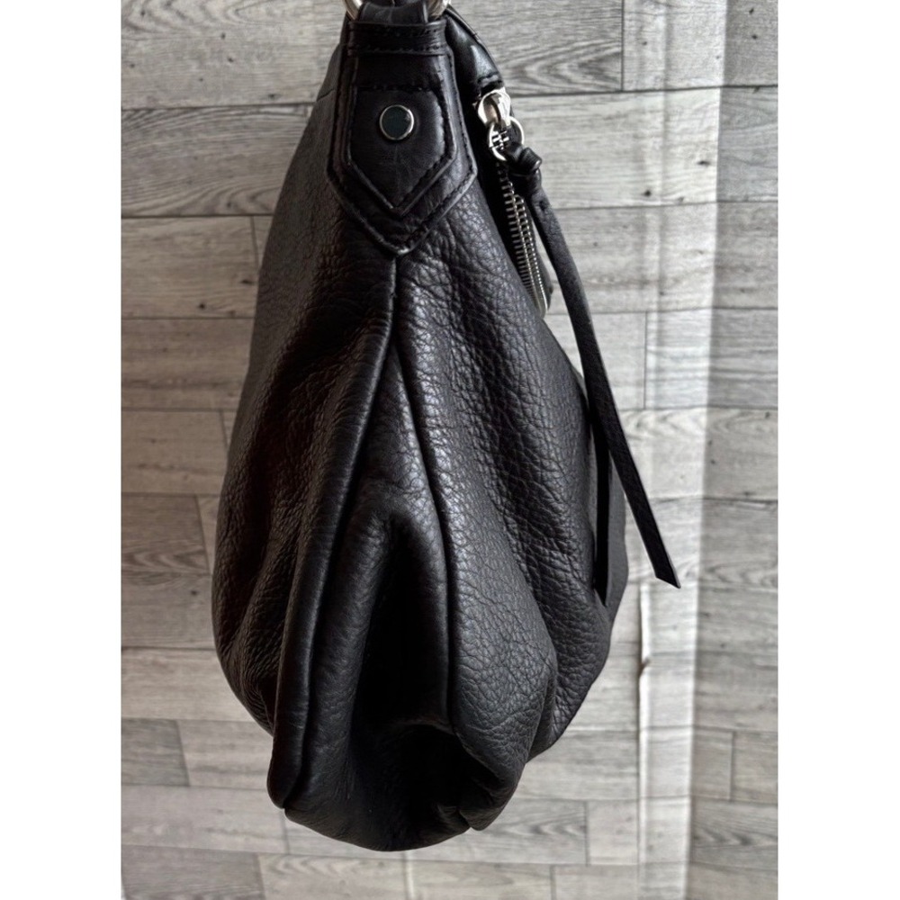 MARGOT Leather Purse‎ NY Natalie Black Soft Pebble Crossbody Shoulder Bag - Picture 3 of 12